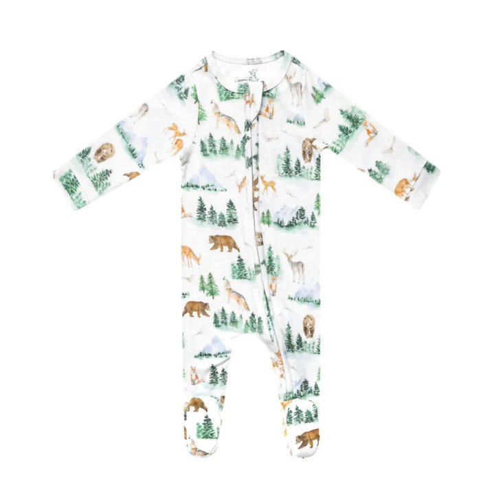 Grayson Zip Up Footie Pajamas