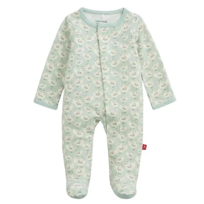 Green Chicken Organic Cotton Magnetic Footie