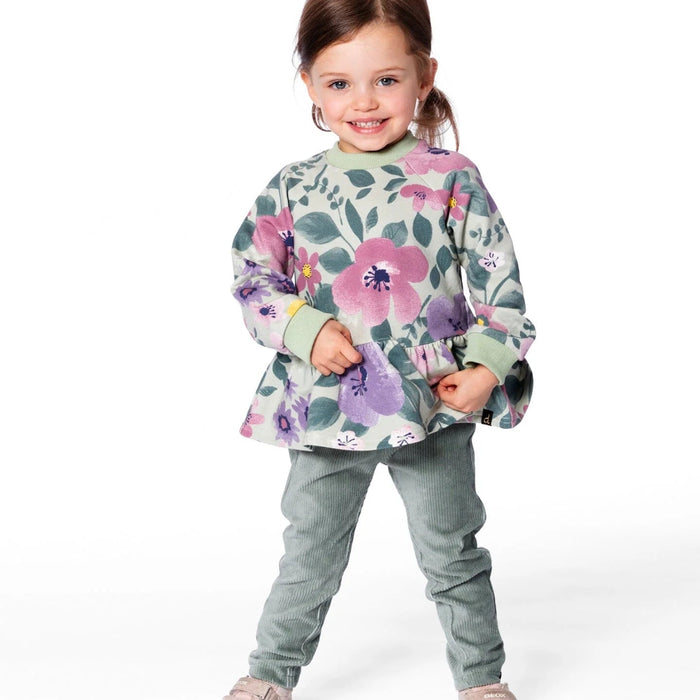 Sage Green Stretch Velour Treggings