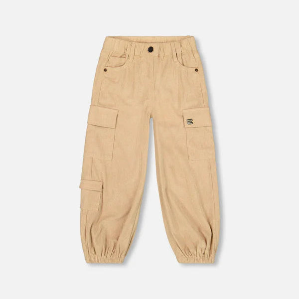 Light Brown Parachute Corduroy Pants