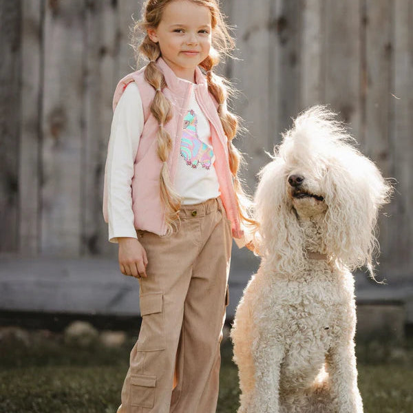 Light Brown Parachute Corduroy Pants