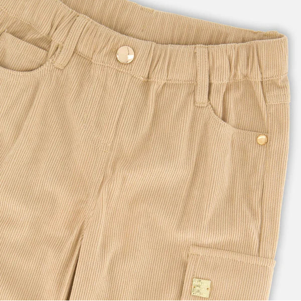 Light Brown Parachute Corduroy Pants