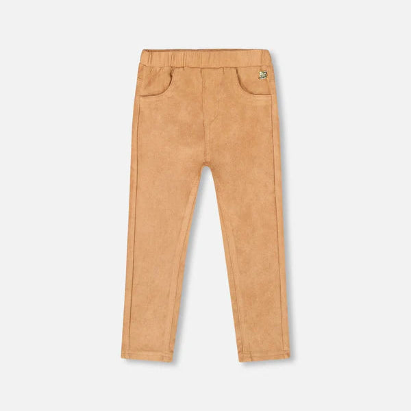 Light Brown Stretch Suede Treggings