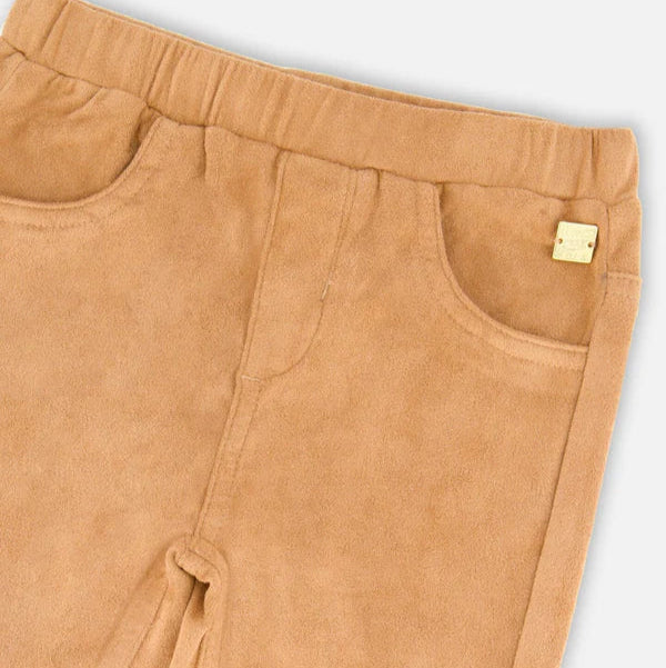 Light Brown Stretch Suede Treggings