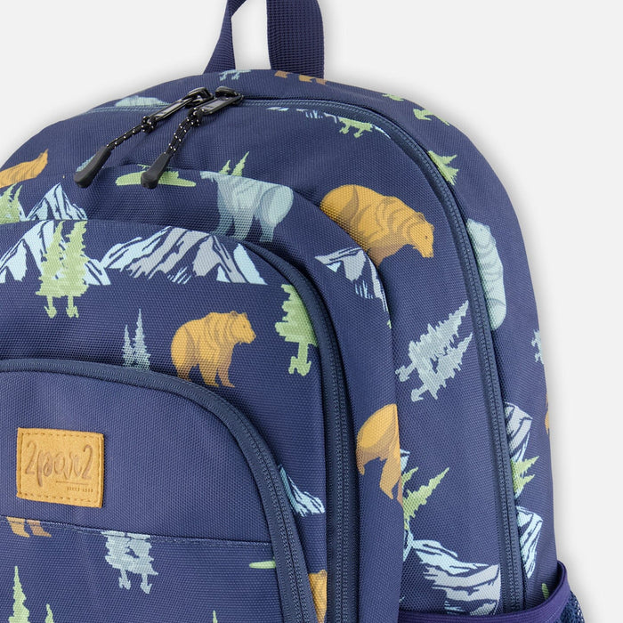 Navy Bears Toddler Backpack