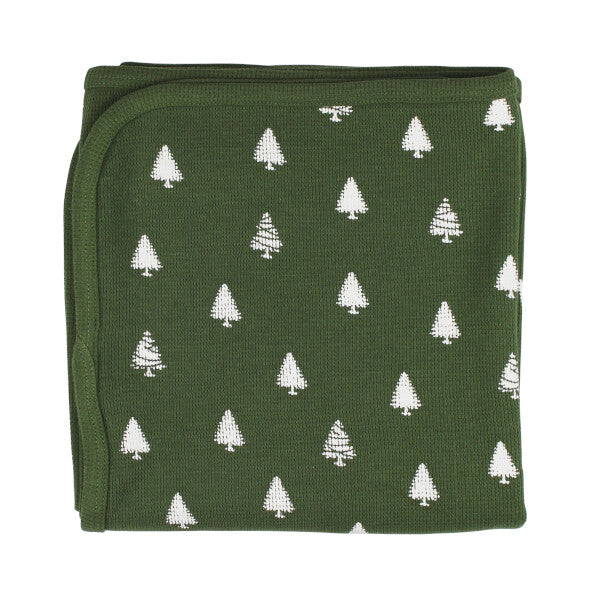 Frosty Pine Holiday Thermal Blanket