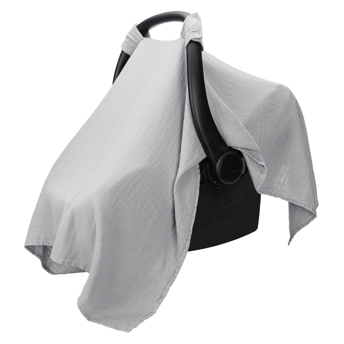 Baby Car Seat Cover in Heather Blue