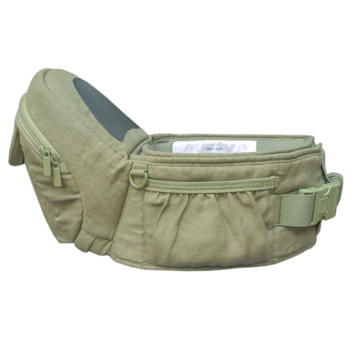 Copper Pearl Sage Linen Hip Carrier