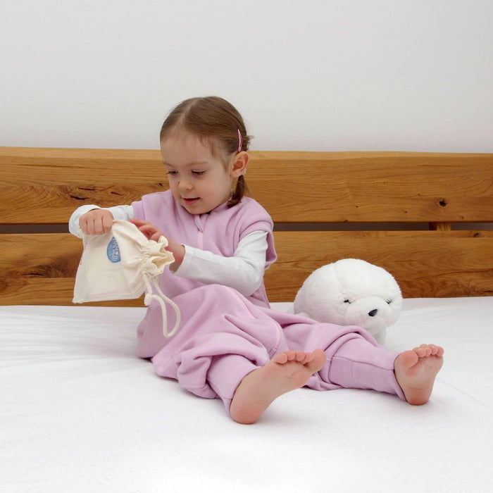 2-LAYER MERINO WOOL SLEEP SACK WITH OPEN LEGS - rose pink