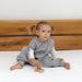 2-LAYER MERINO WOOL SLEEP SACK WITH OPEN LEGS - silver gray - Nature Baby Outfitter