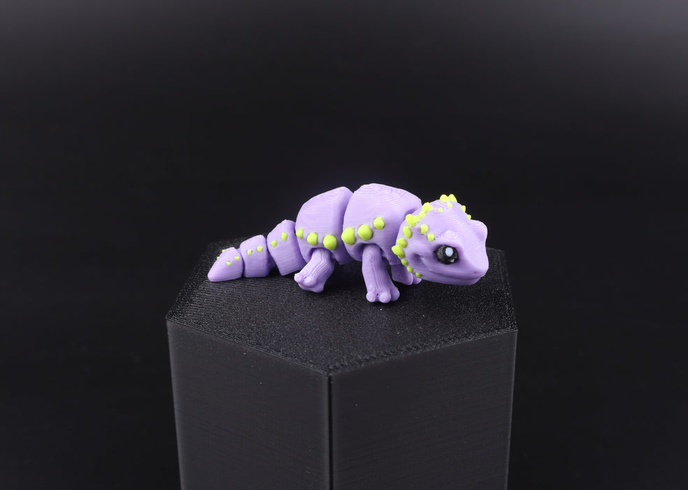 3D Printed Mini Reptile and Amphibian Fidget Toy Set – Articulated Classroom Reward Gift