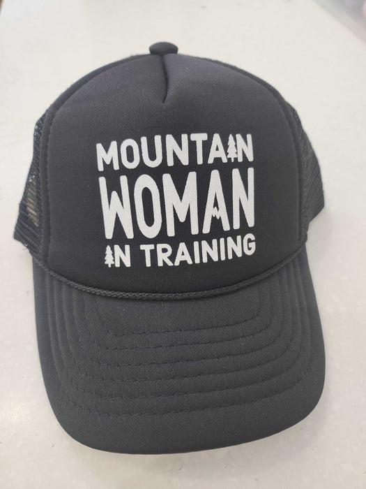 Mountain Woman in Training Trucker Hat: Toddler Size | Hunt Montana