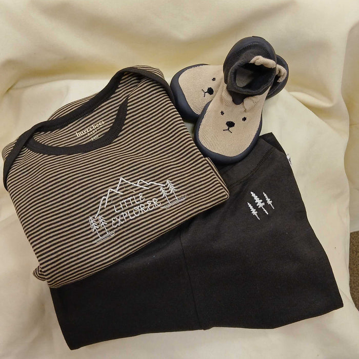 Little Explorer Organic Cotton Bodysuit & Pants Set