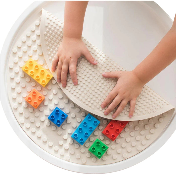 Sensory Play Tray with Removable Compartments and Lid
