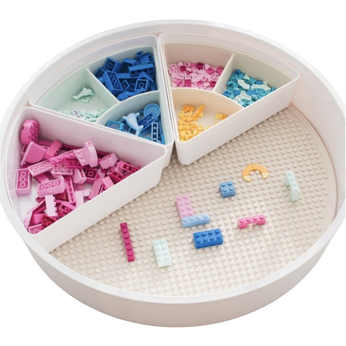 Sensory Play Tray with Removable Compartments and Lid