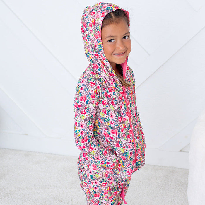 Savanna Rose Zipper Hoodie