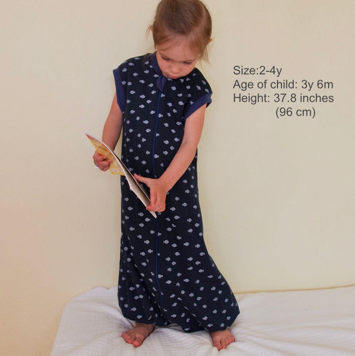 SLEEP SACK WITH OPEN LEGS - dark ocean