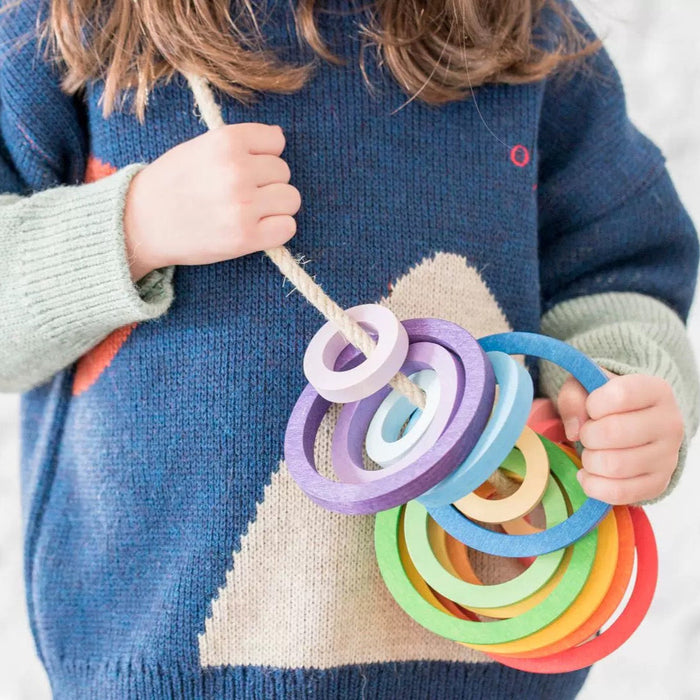 **Pre-order (Ships in 2-3 Weeks)**24-Piece Rainbow Nesting Rings