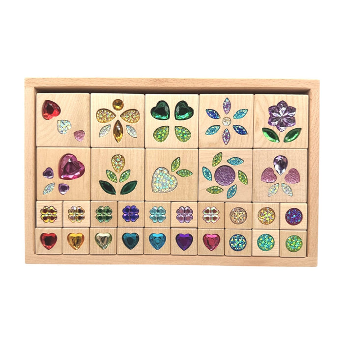 Sparkle Garden Gem Set – 30-Piece Small & 40-Piece Large Sets