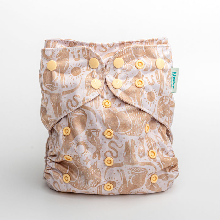Nature: Essentials Pocket Cloth Diaper with Athletic Wicking Jersey, Grows with your Baby