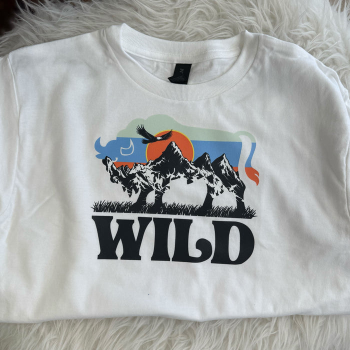 White 'WILD' Kid's Tee