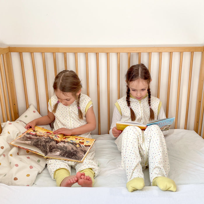 Silk & Merino Sleep Sack - lemon stardust