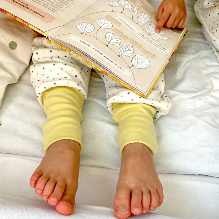 Silk & Merino Sleep Sack - lemon stardust