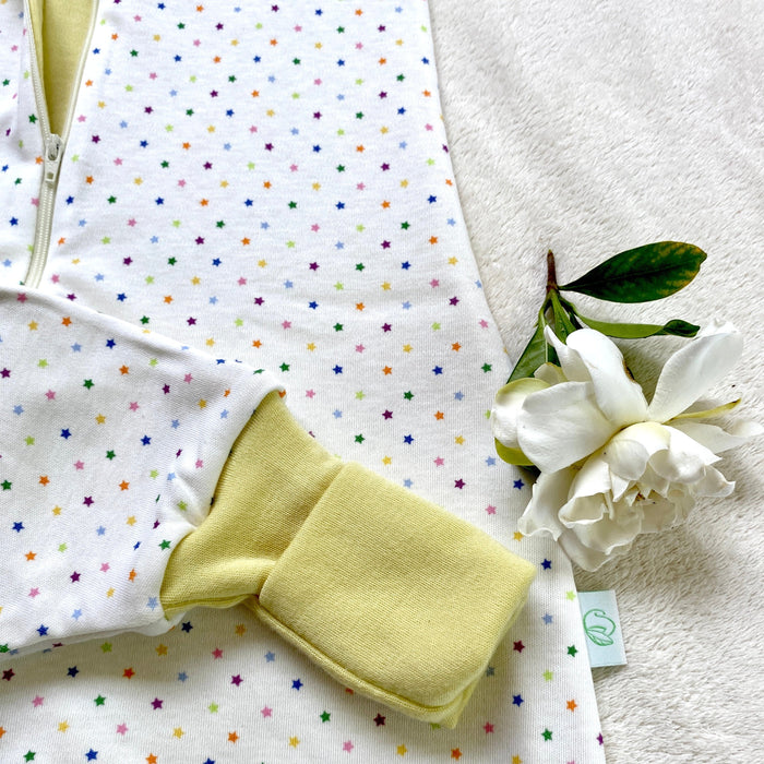 Silk & Merino Sleep Sack - lemon stardust