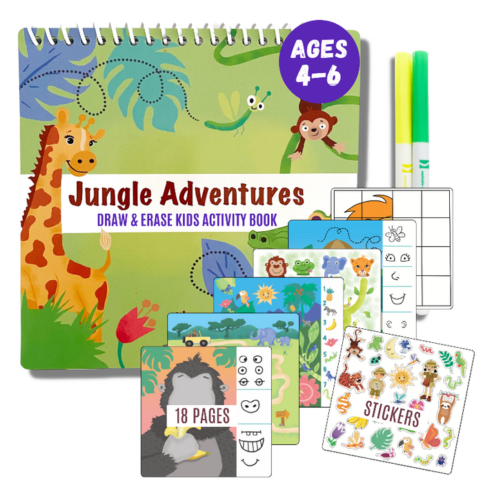 Totebook Kids Dry Erase Travel Activity Book