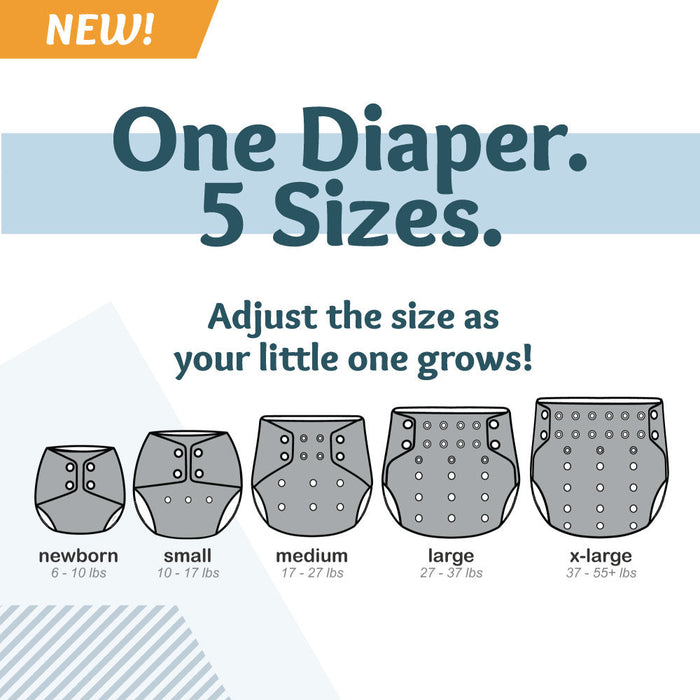 Rumparooz Stay Dry G3 One Size Pocket Cloth Diaper - Clyde