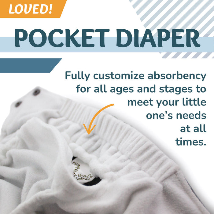 Rumparooz OBV G3 One Size Pocket Cloth Diaper - Scuba Seafoam
