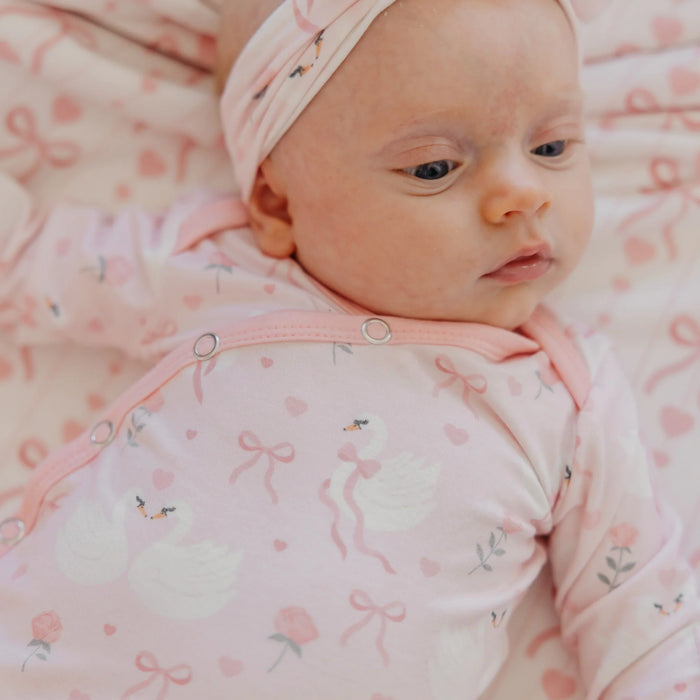 Adelia Knotted Gown - Nature Baby Outfitter