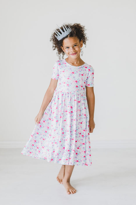 Mermaid Scales S/S Pocket Twirl Dress