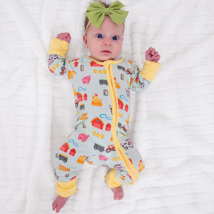 Little Barnyard Zipper One Piece Pajama