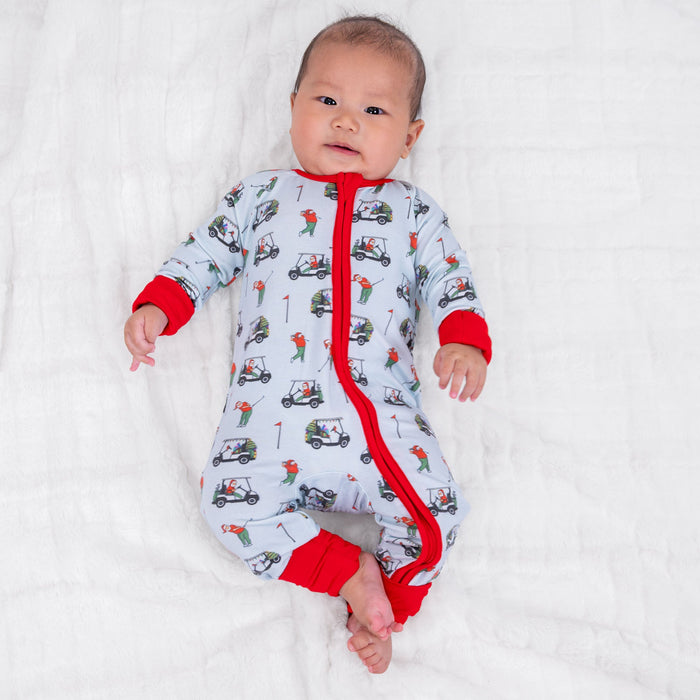 Ho Ho Hole In One Zipper One Piece Pajama