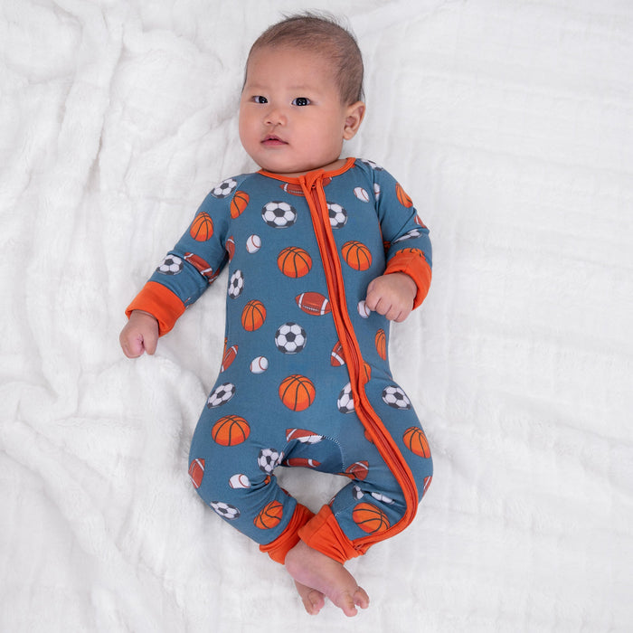 Get Up, It's Gameday Zipper One Piece Pajama