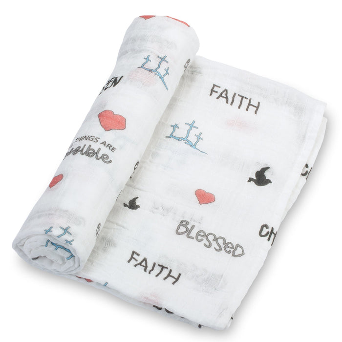 All Things Are Possible Swaddle Blanket