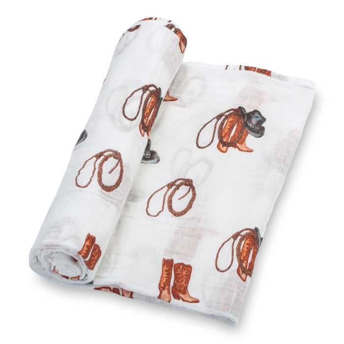 Life Is Better In Boots Swaddle Blanket