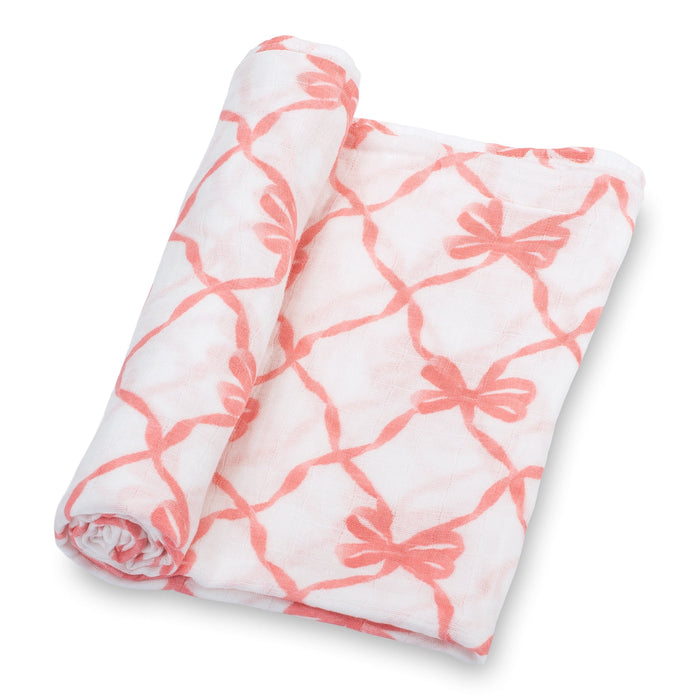 Beautiful Bows Swaddle Blanket