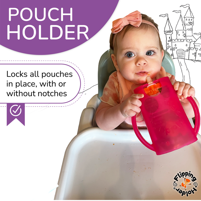 Flipping Holder DELUXE w/ LID (Green) - Nature Baby Outfitter