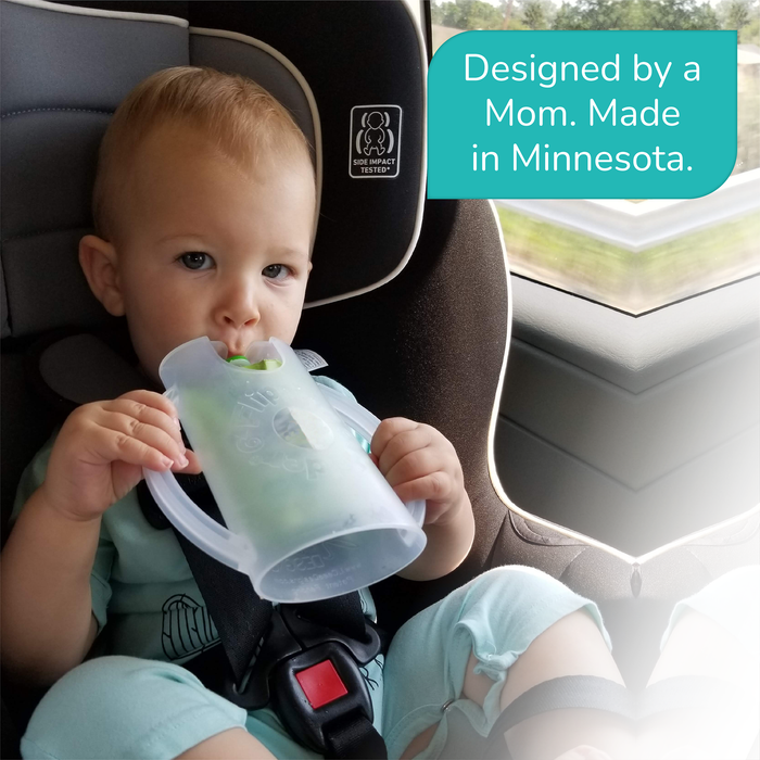 Flipping Holder DELUXE w/ LID (Green) - Nature Baby Outfitter