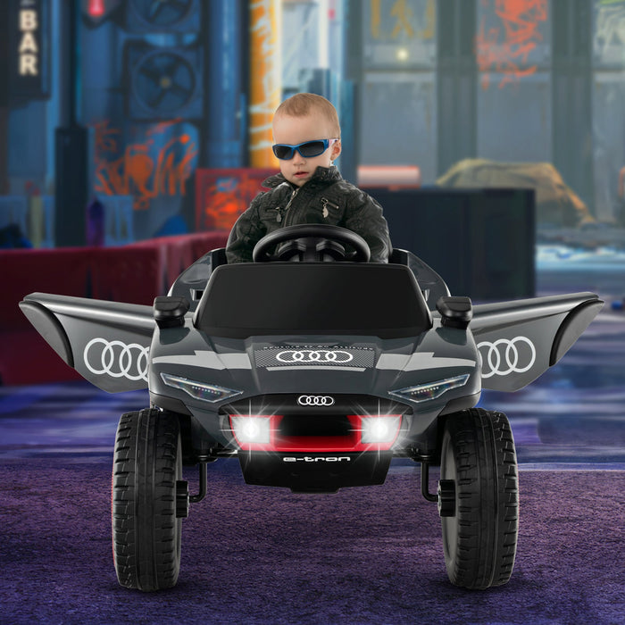 Licensed Audi Kids Ride On E-tron Racing Car-Gray