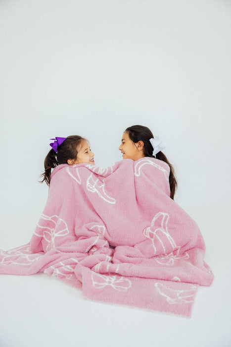 Light Pink Cowgirl Cozy Blanket