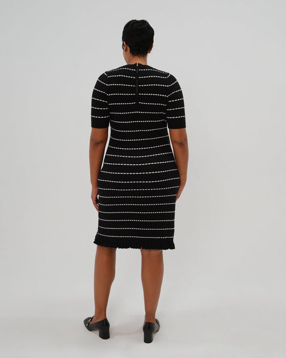 Louie Striped Knit Maternity & Nursing Dress - Nature Baby Outfitter