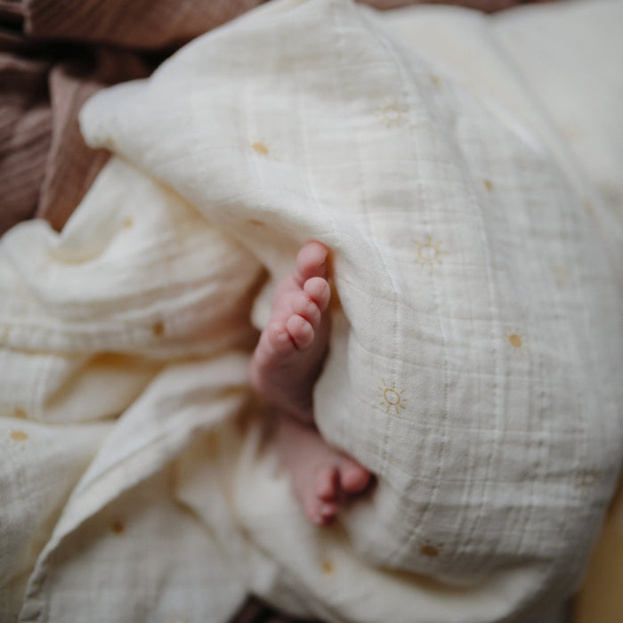 Organic Cotton Muslin Swaddle Blanket - Nature Baby Outfitter