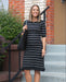 Louie Striped Knit Maternity & Nursing Dress - Nature Baby Outfitter