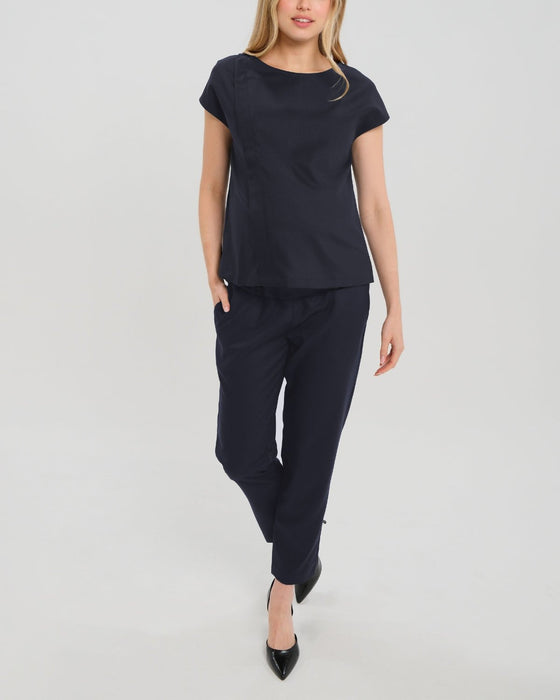 Elizabeth Under Belly Maternity Pants in All-Season Wool - Nature Baby Outfitter
