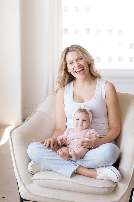 Everywhere Breastfeeding Tank Top - White