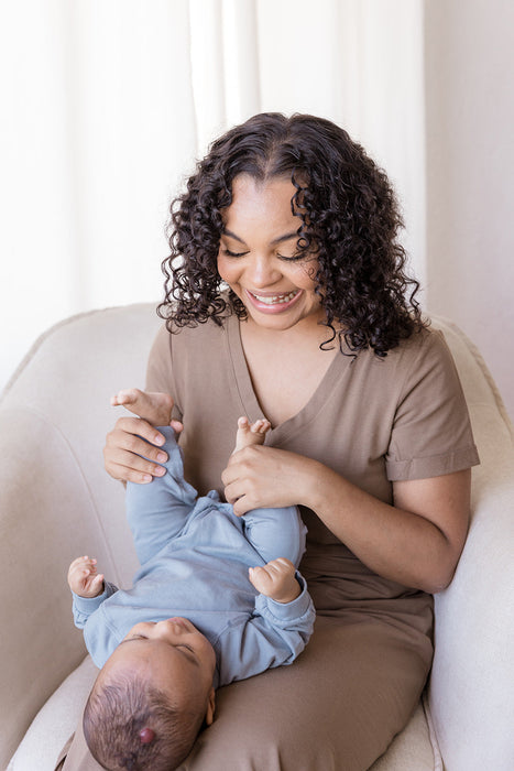Everyday Breastfeeding Dress - Americano Brown