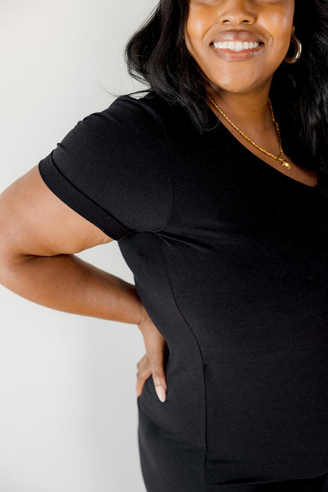 Everyday Breastfeeding Dress - Black - Nature Baby Outfitter